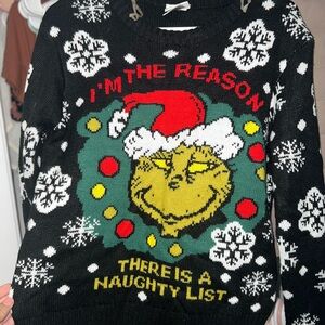 (SOLD ON ANOTHER PLATFORM)Black Grinch Christmas Sweater